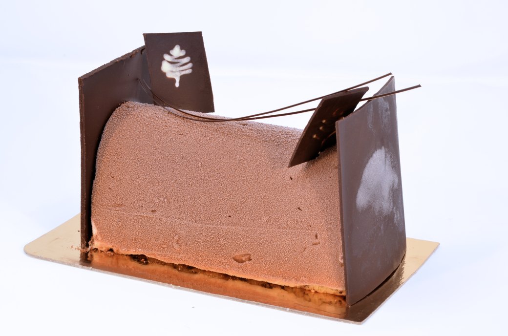 Bûche sorbet vanille-chocolat